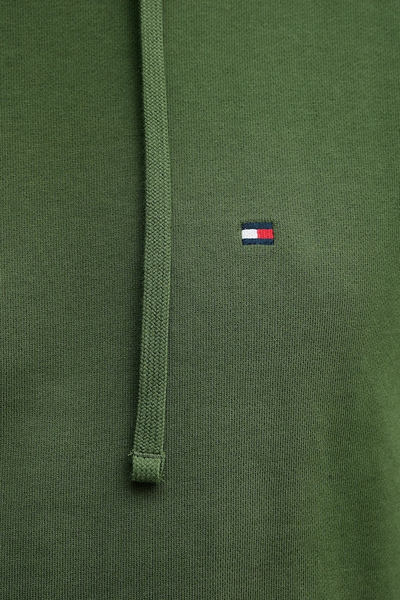 Tommy Hilfiger hanorac cu glugă bărbați din bumbac MW0MW37235 verde