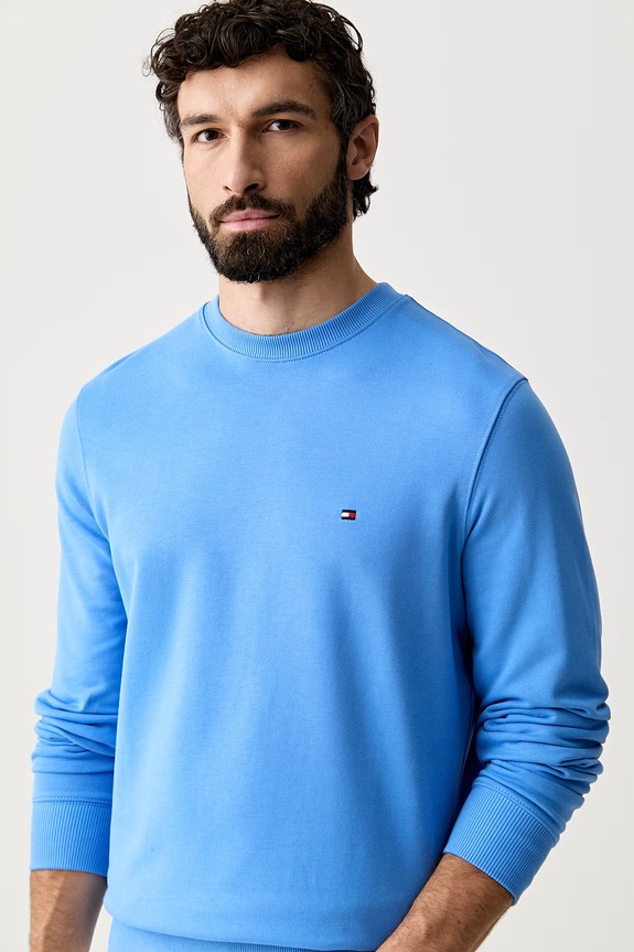 Tommy Hilfiger bluza męska bawełniana niebieski MW0MW37237