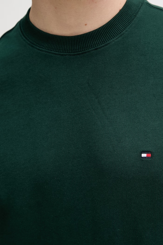 Tommy Hilfiger mikina pánska bavlnená MW0MW37237 zelená