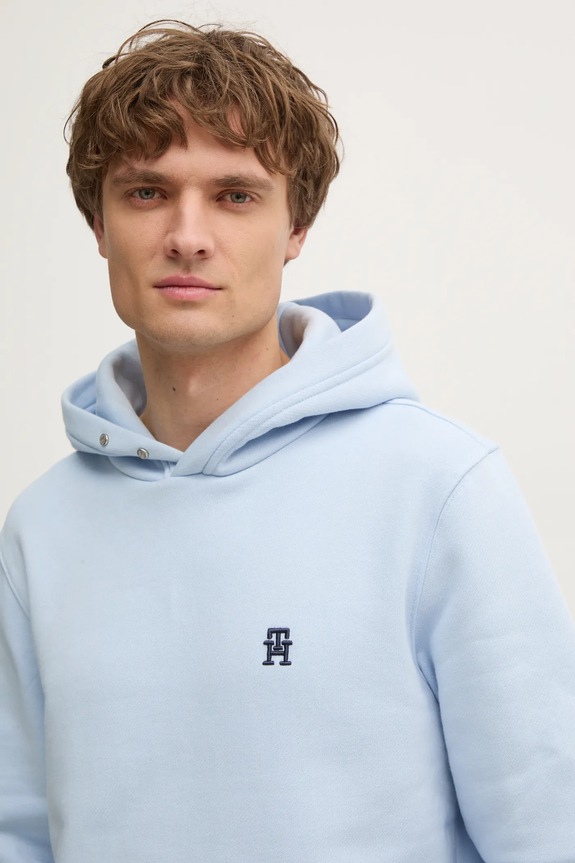 Tommy Hilfiger hanorac de bumbac albastru MW0MW37469