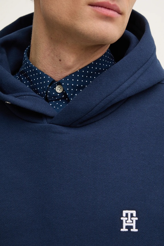 Tommy Hilfiger hanorac de bumbac MW0MW37469 bleumarin