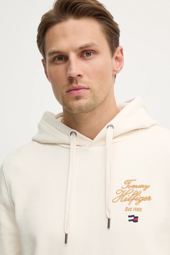 Dukserica Tommy Hilfiger bež MW0MW37475