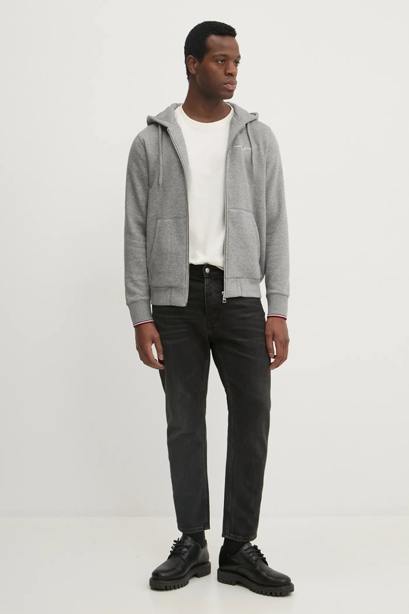Dukserica Tommy Hilfiger MW0MW37687 siva SS25