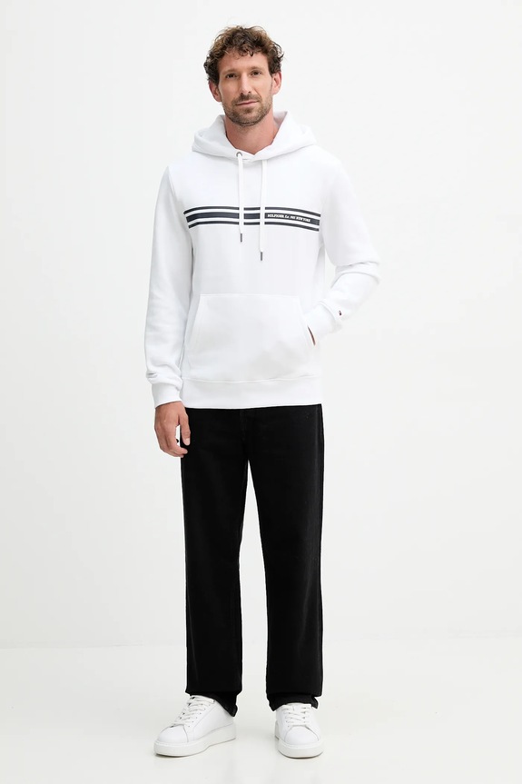 Mikina Tommy Hilfiger MW0MW38332 biela SS25