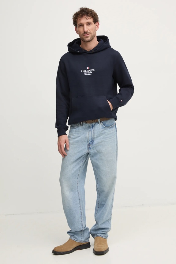 Dukserica Tommy Hilfiger MW0MW39050 mornarsko plava SS25