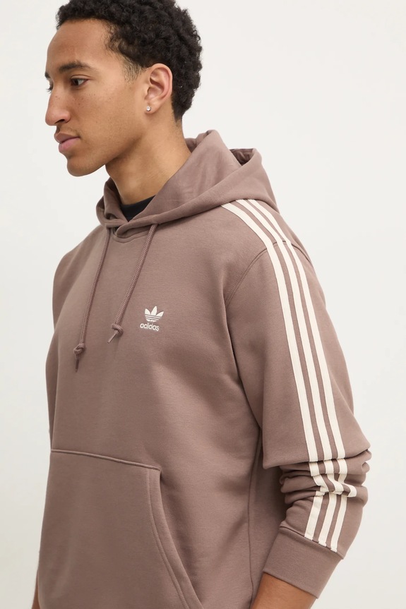 adidas Originals bluza 3-Stripes brązowy JP1000