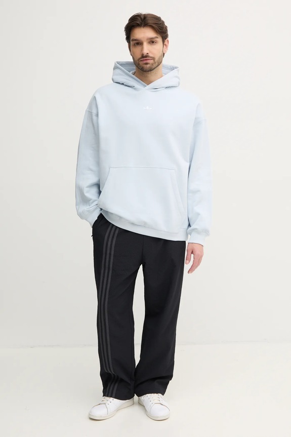 adidas Originals hanorac de bumbac Essential JD3300 albastru SS25