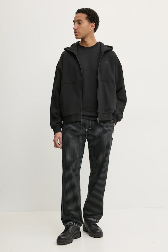 Pamučna dukserica adidas Originals Essential JC9579 crna SS25