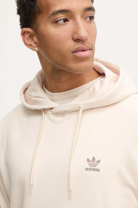 Pamučna dukserica adidas Originals Essential bež JD2408