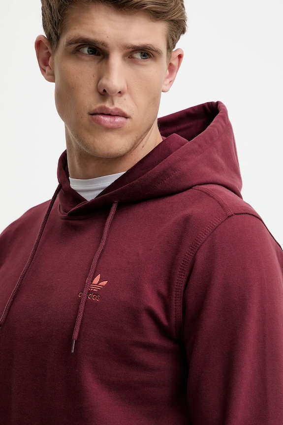 adidas Originals felpa in cotone Essential granata JD2409