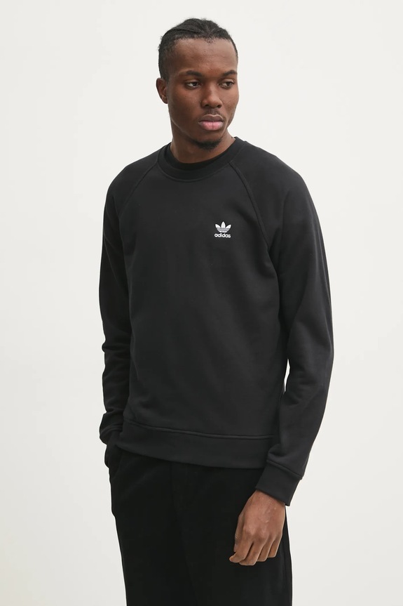 adidas Originals bluza bawełniana Essential bawełna czarny JD2412