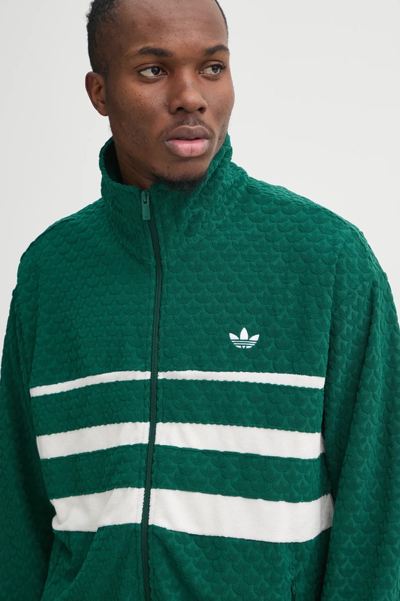 Dukserica adidas Originals Q12 MONOGRAM T zelena JD0696
