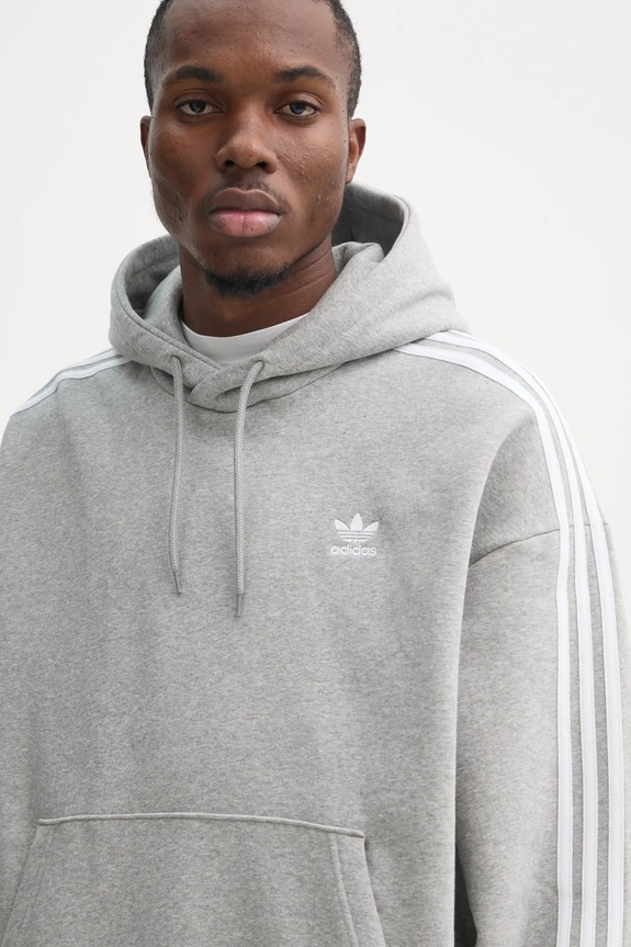 Mikina adidas Originals BAGGY HOODIE šedá JP1076