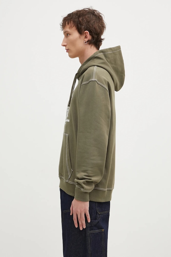 adidas Originals cotton sweatshirt Wabash JP4482 green SS25