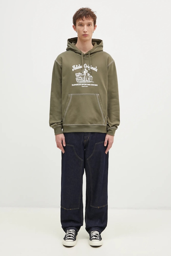 adidas Originals cotton sweatshirt Wabash JP4482 green