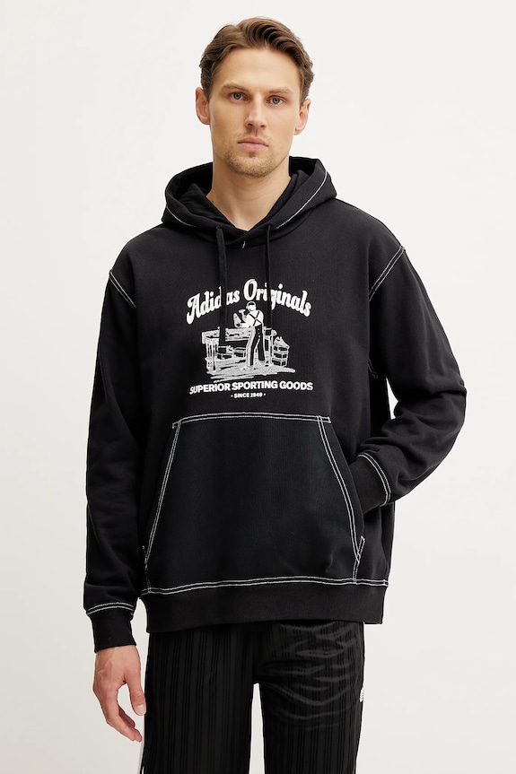 adidas Originals felpa in cotone Wabash con nero JP4483
