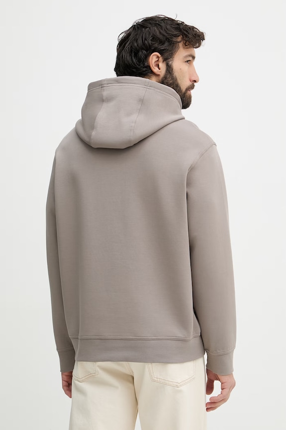 Oblečenie Armani Exchange mikina s kapucňou pánska s bavlnou XM000369.AF10818.NOS hnedá