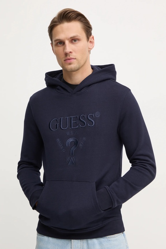 Mikina Guess BEAU s kapucňou tmavomodrá M5RQ36.KCN01