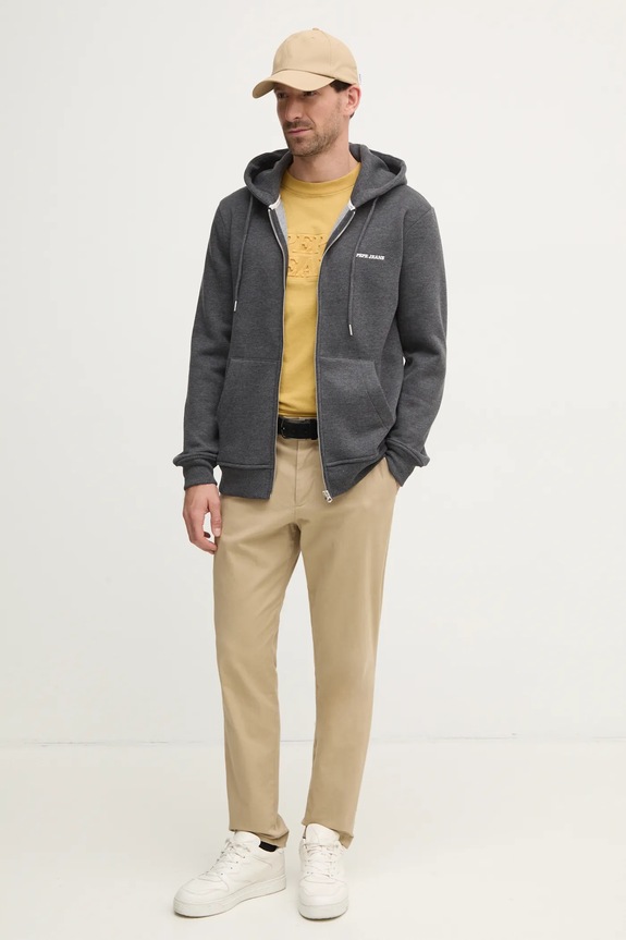 Pepe Jeans bluza DAMIAN ZIP PM582752 gri SS25