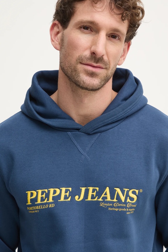 Mikina Pepe Jeans DYLAN HOODIE tmavomodrá PM582755