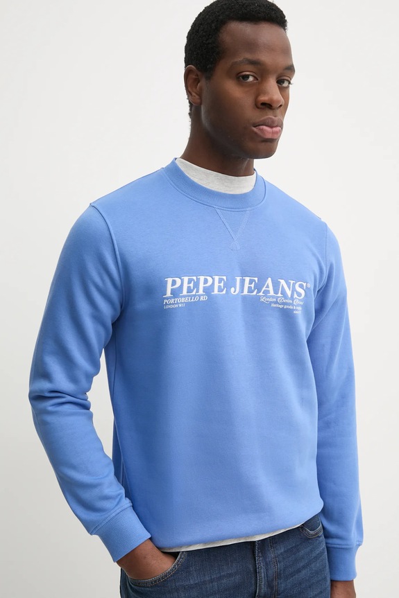 Pepe Jeans bluza DYLAN CREW fioletowy PM582756