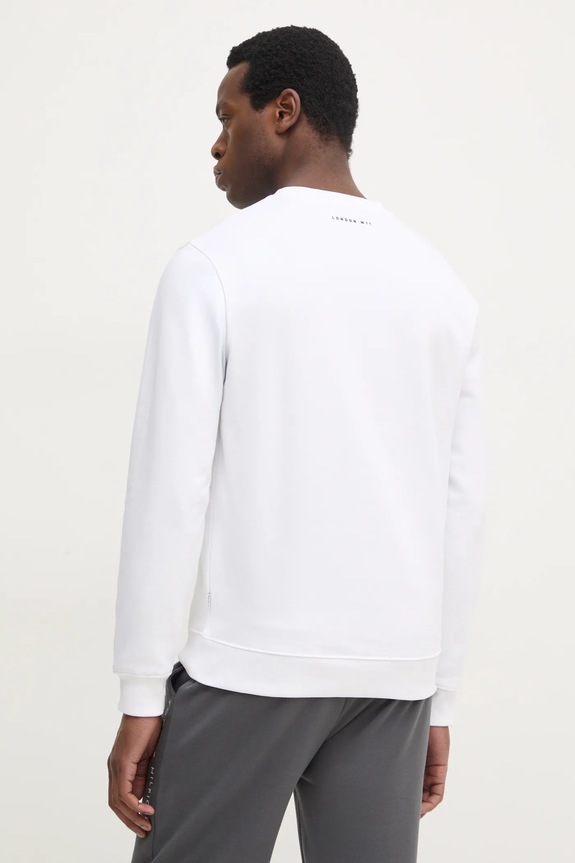 Odzież Pepe Jeans bluza bawełniana DORIAN CREW PM582757 biały