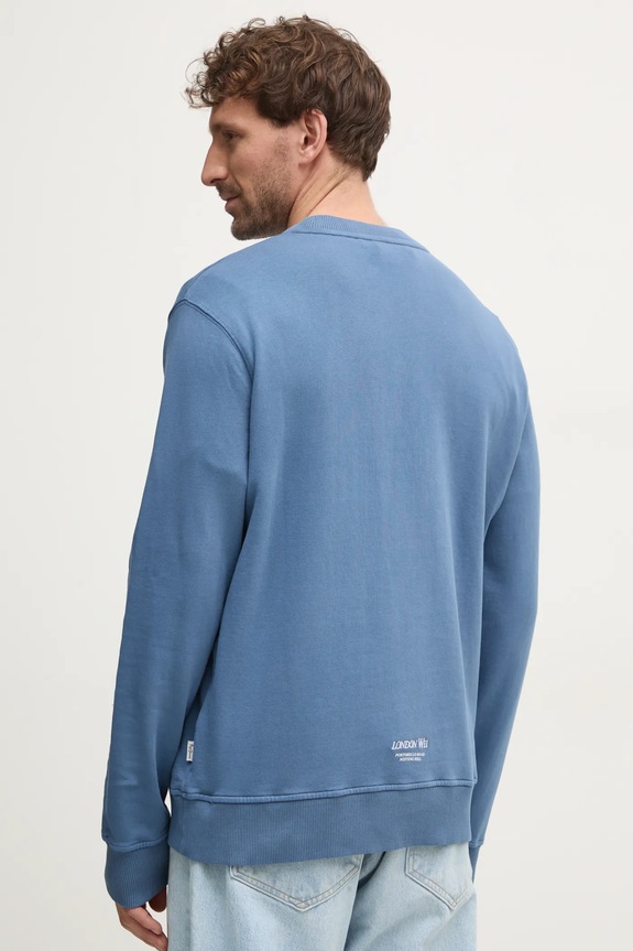Odzież Pepe Jeans bluza bawełniana DARIUS CREW PM582760 niebieski