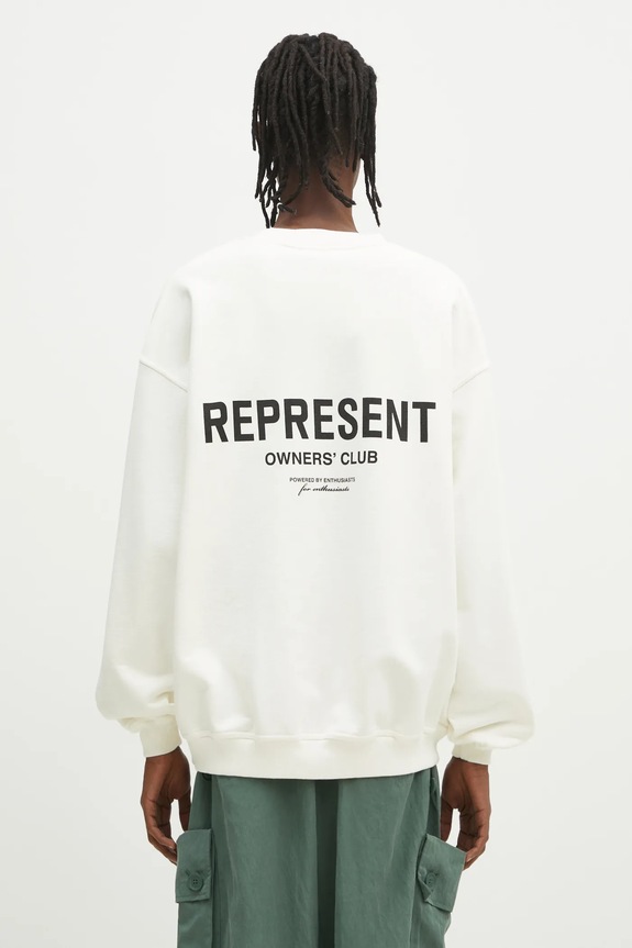 Дрехи Памучен суичър Represent Owners Club Sweater OCM41115.072 бежов
