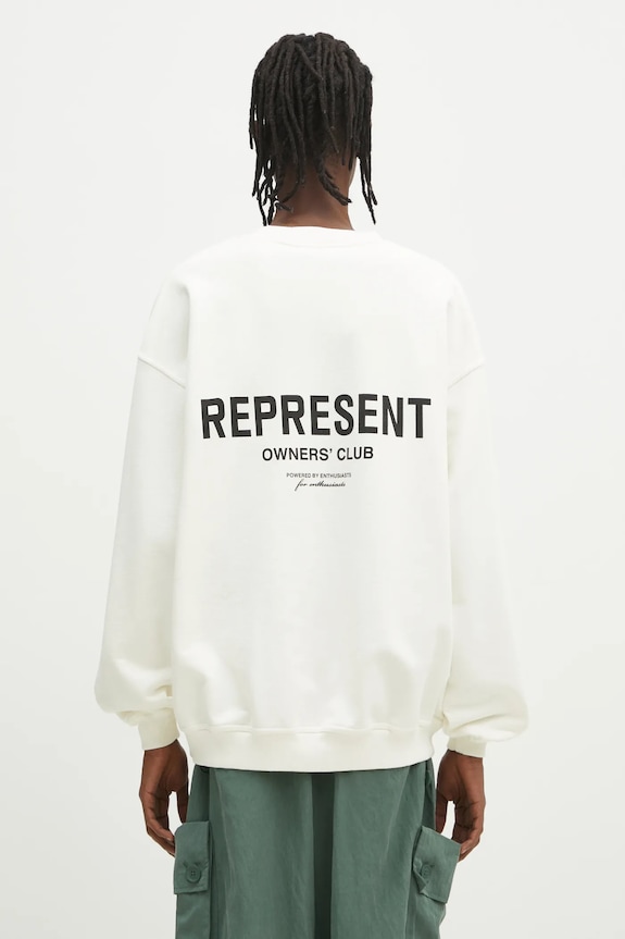 Дрехи Памучен суичър Represent Owners Club Sweater OCM41115.072 бежов
