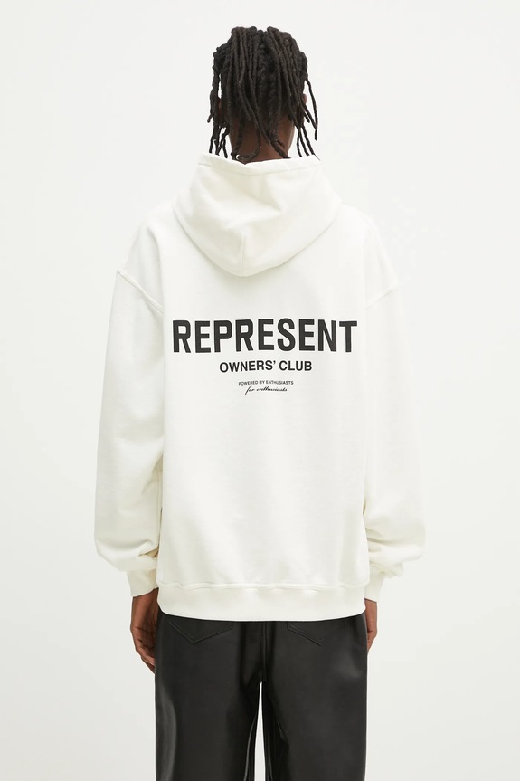 Clothing Represent cotton sweatshirt Owners Club Hoodie OCM41113.072 beige