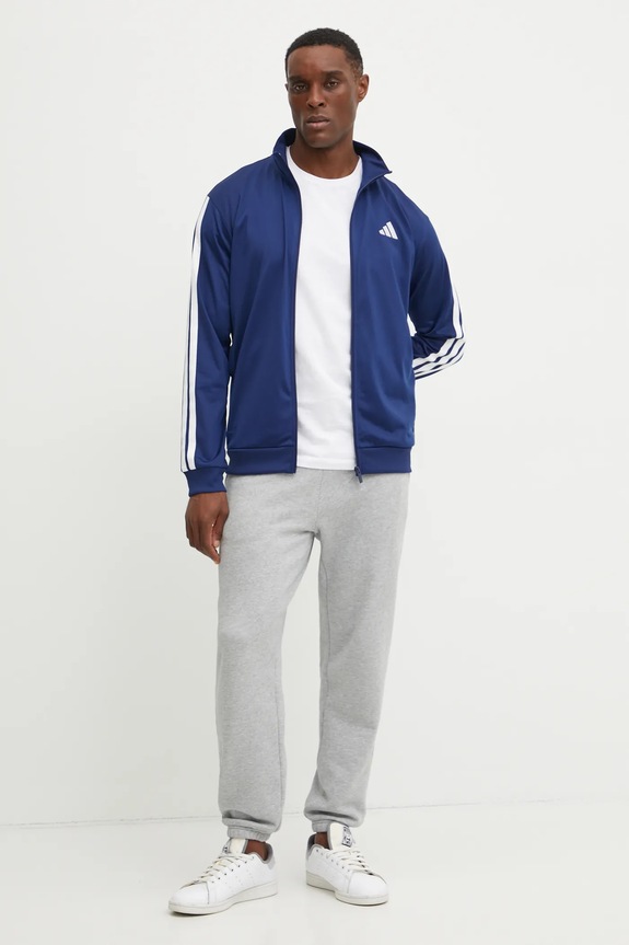 Mikina adidas 3-Stripes JI8817 tmavomodrá AW25