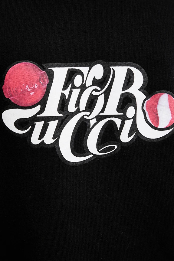 Βαμβακερή μπλούζα Fiorucci Curly Lollipop Logo Relaxed Fit Sweatshirt U02SPSCR188CJ05BK02 μαύρο