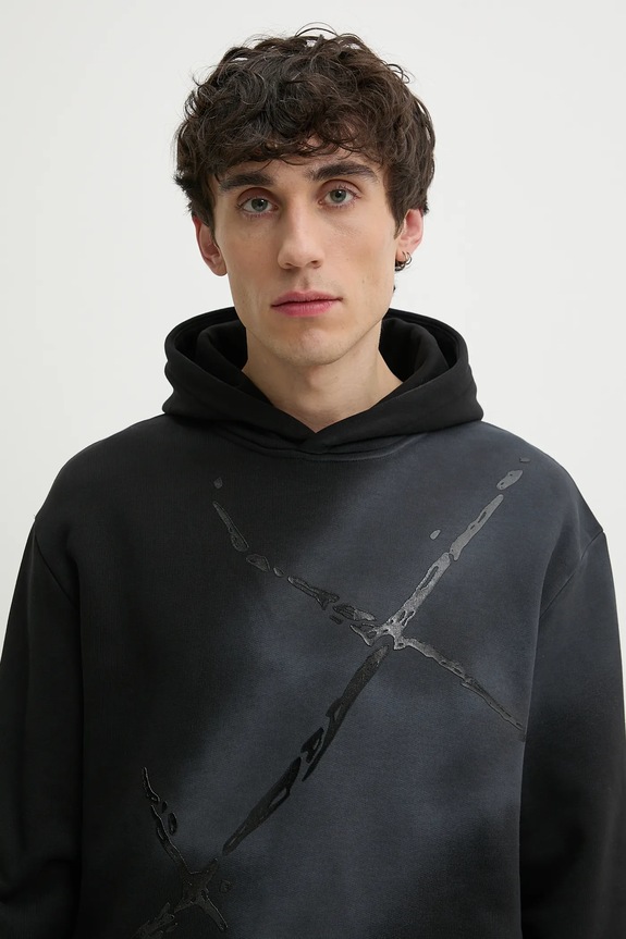 Хлопковая кофта Heliot Emil серый SS25.M.08.072.BLK01