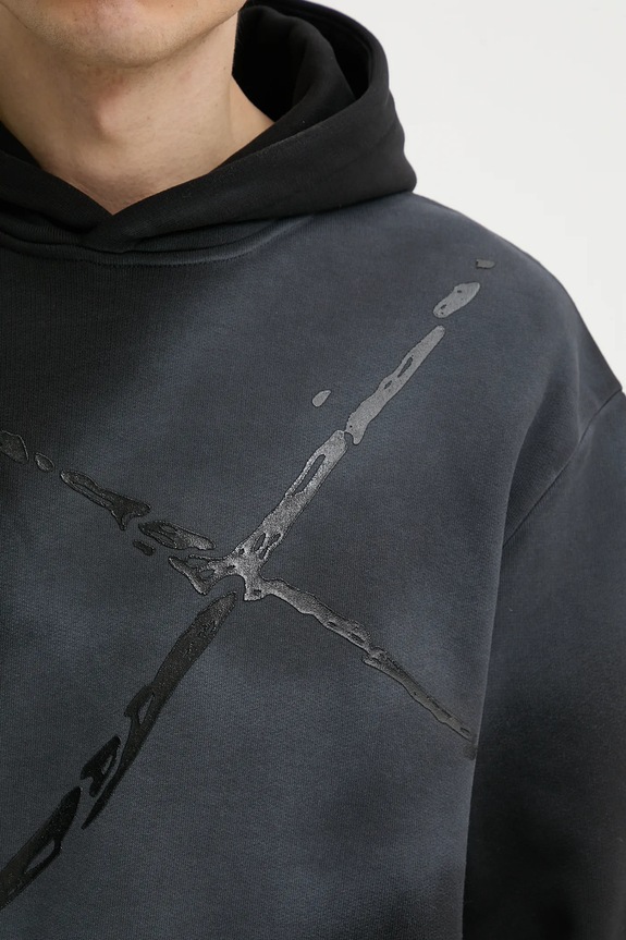 Βαμβακερή μπλούζα Heliot Emil SS25.M.08.072.BLK01 γκρί