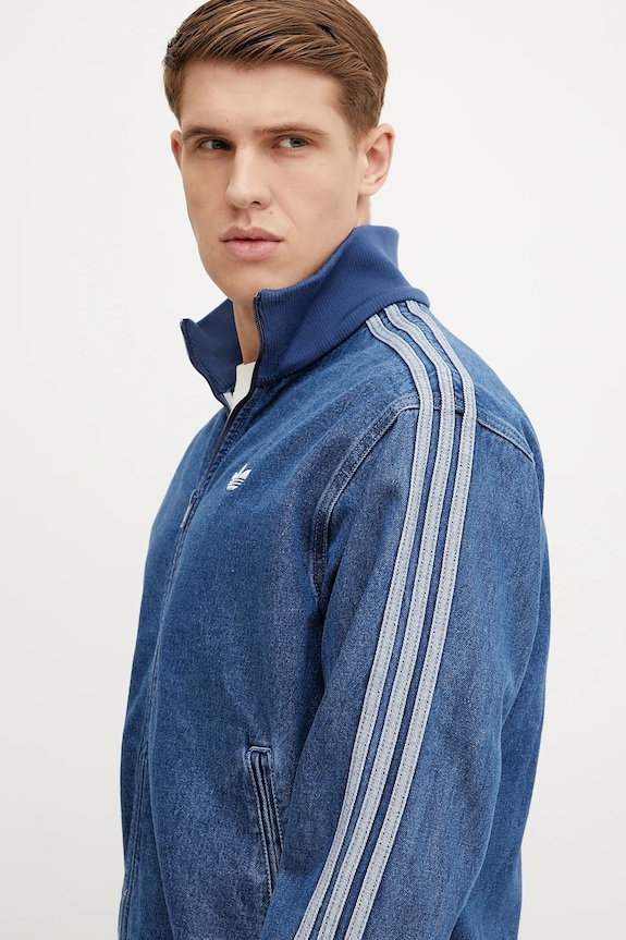Traper jakna adidas Originals Adicolor Denim Firebird Track Top JC6233 plava