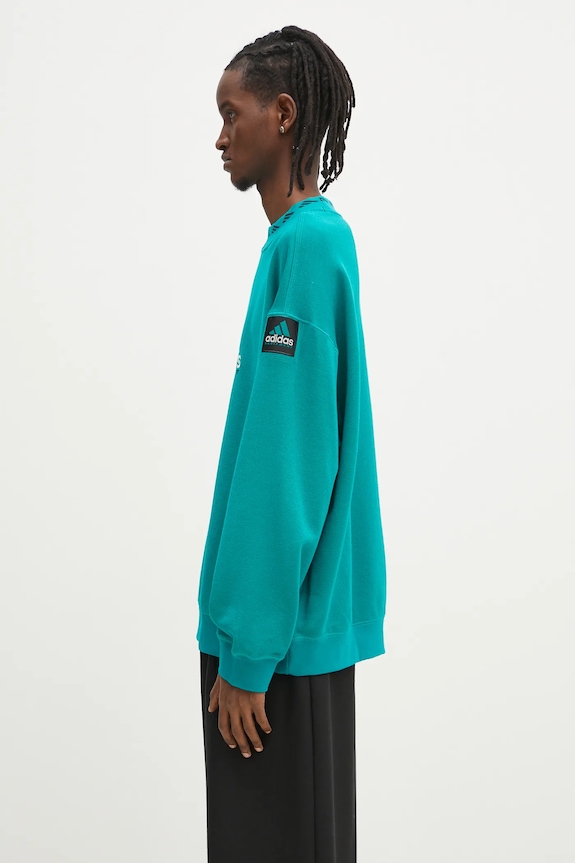 Суичър adidas Originals Equipment Reflective Crew Neck JN7146 тюркоазен SS25