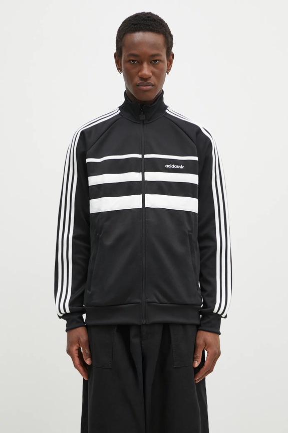 Mikina adidas Originals First Tracktop nášivka černá JP1046