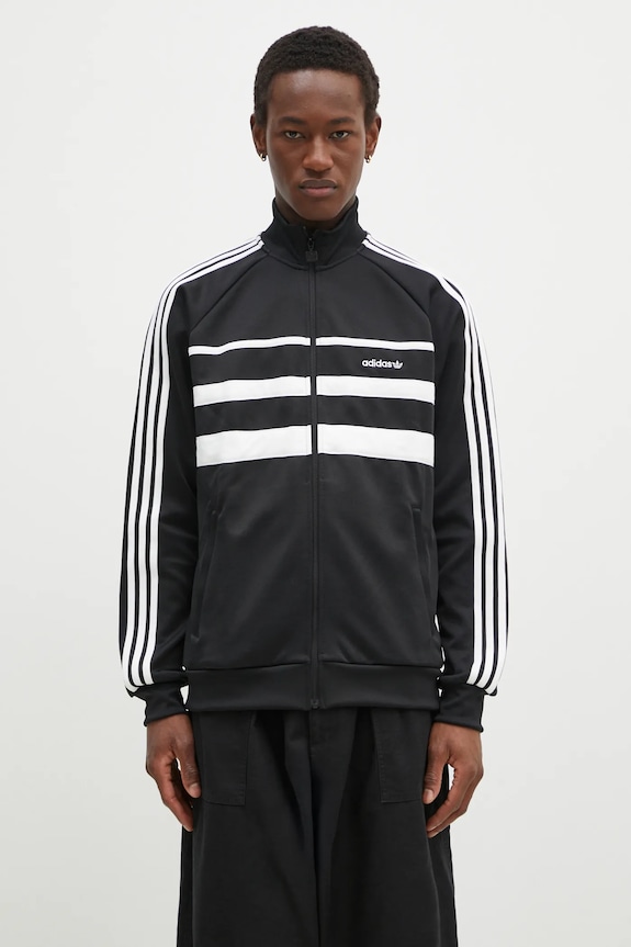 Mikina adidas Originals First Tracktop nášivka černá JP1046
