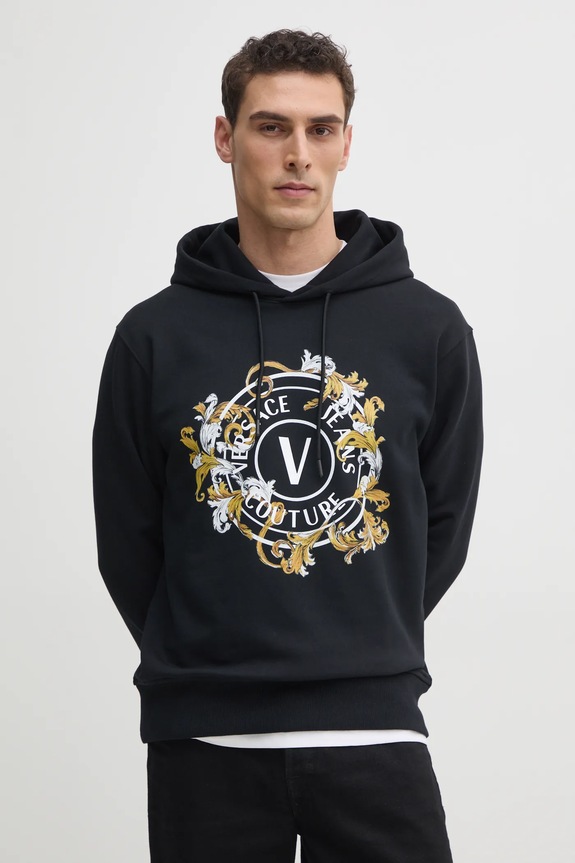 Bavlněná mikina Versace Jeans Couture 78GAIC01.CF00C černá