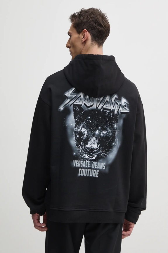 Oblečení Bavlněná mikina Versace Jeans Couture 78GAIC04.CF00C černá