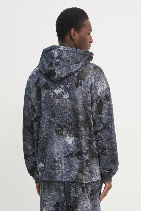 Oblečení Bavlněná mikina Diesel S-BOXT-HOOD-R8 SWEAT-SHIRT A16404.0QLAG šedá