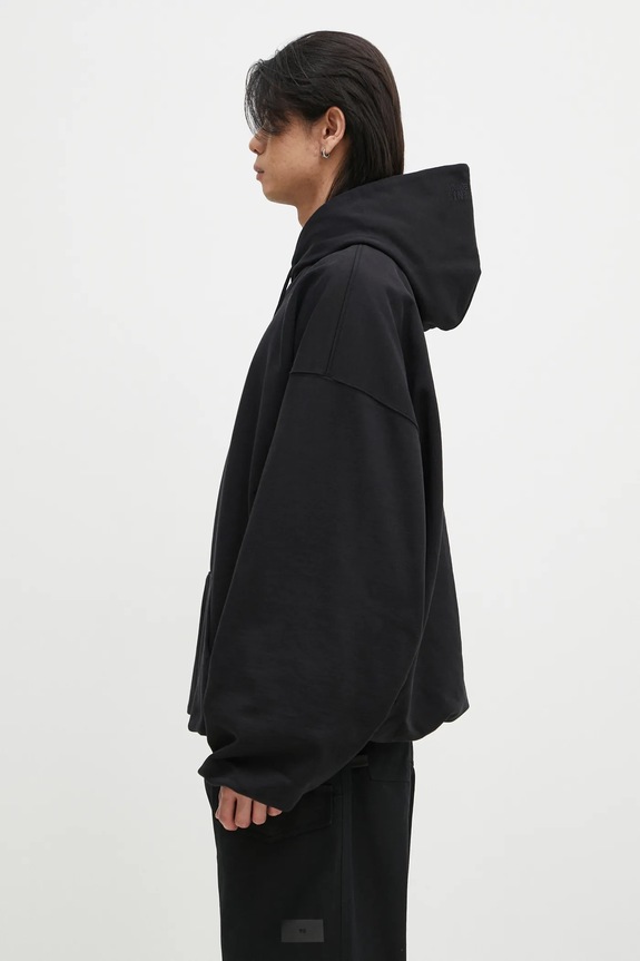 VETEMENTS sweatshirt Oval Logo Cropped Boxy UA66HD600BR black SS25