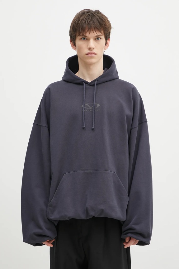 VETEMENTS sweatshirt Oval Logo Cropped Boxy other navy UA66HD600N
