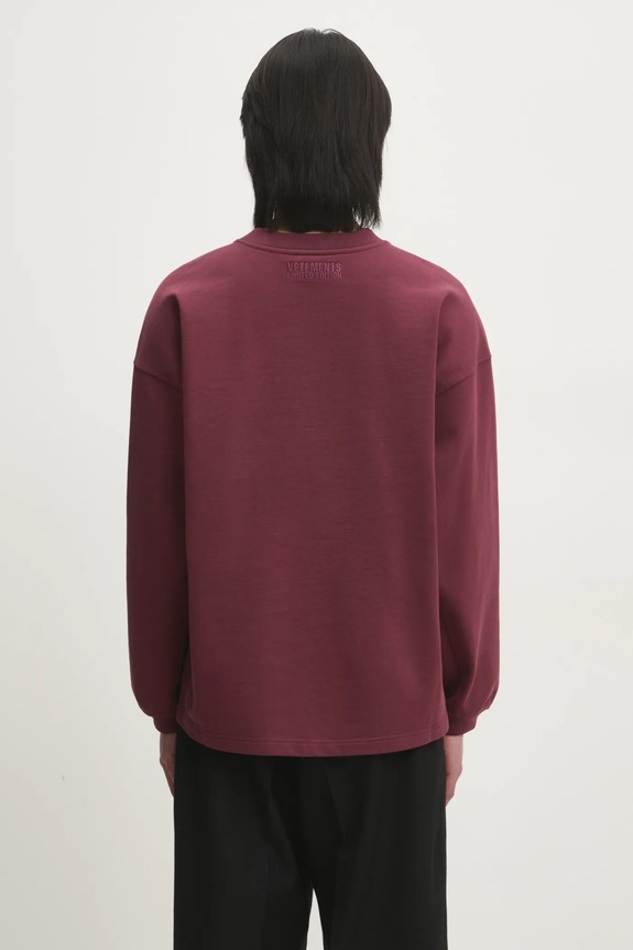 Одяг Кофта VETEMENTS Oval Logo Cropped Boxy UA66CW600R бордо
