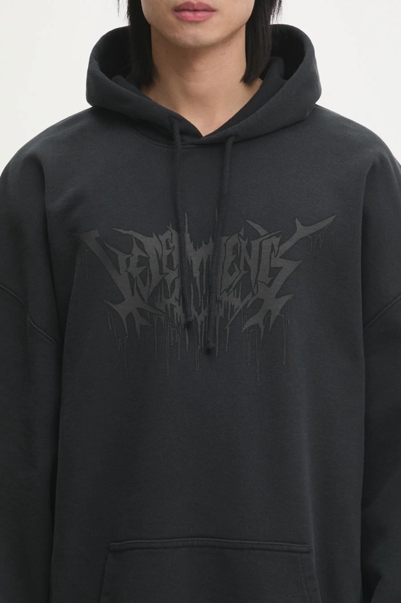 VETEMENTS sweatshirt Drip Metal Oversized black UA66HD730B