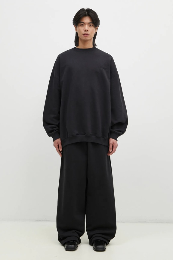 VETEMENTS sweatshirt Embroidered Logo Oversized UA66CW640B black SS25