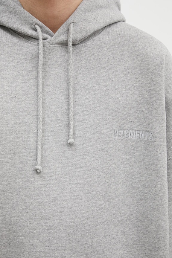 VETEMENTS sweatshirt Embroidered Logo Oversized gray UA66HD780G