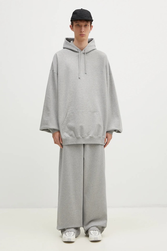 VETEMENTS sweatshirt Embroidered Logo Oversized UA66HD780G gray