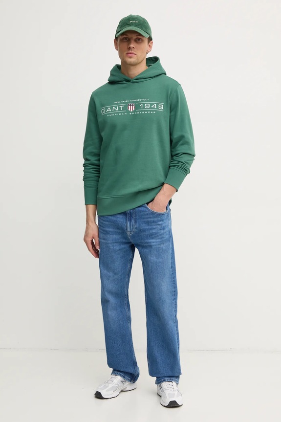 Gant bluza 2044014 zielony SS25