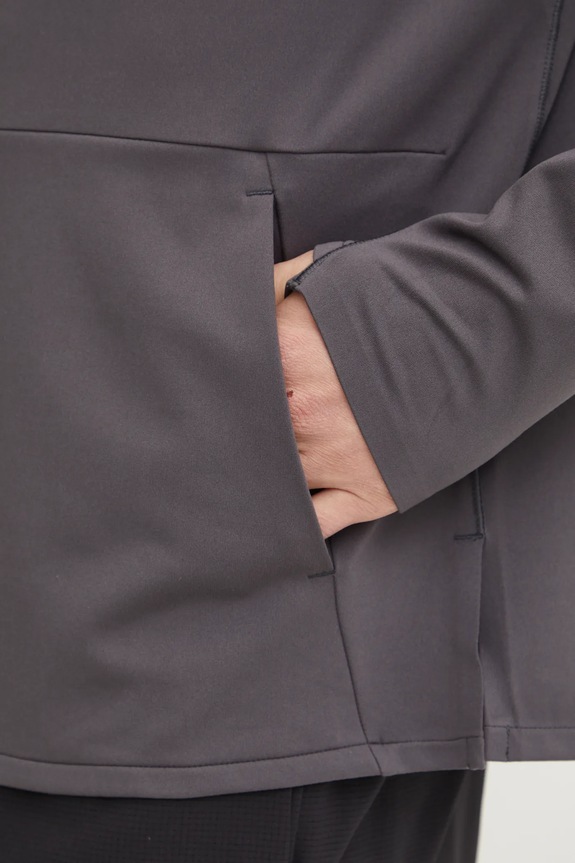 Pulover za vadbo Calvin Klein Performance LVGMS5W346 siva